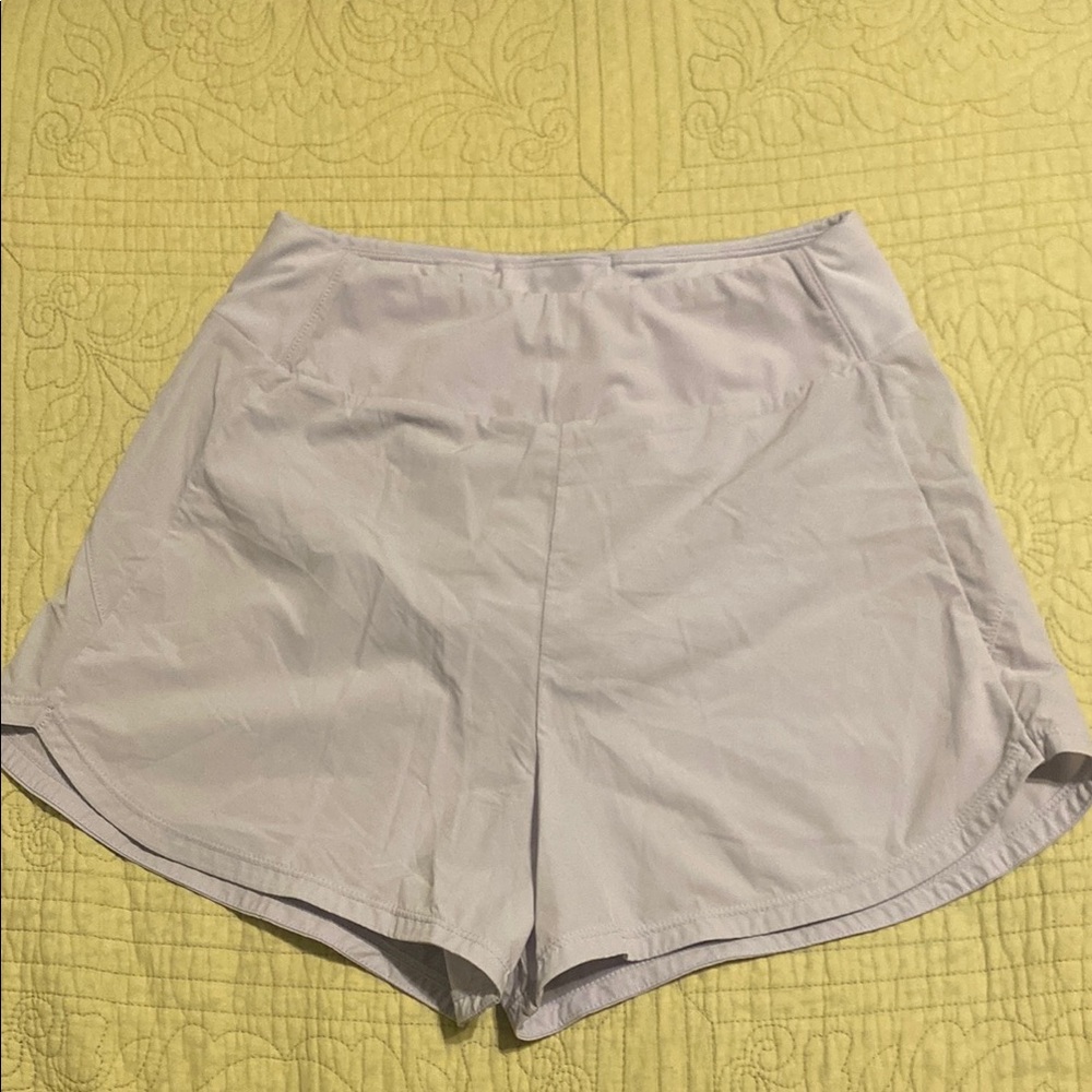 Nike lavender Athletic Shorts with Relaxed Fit and Elastic Waistband